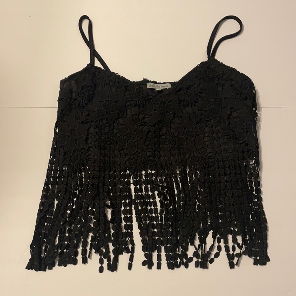 Strappy night out crop tank